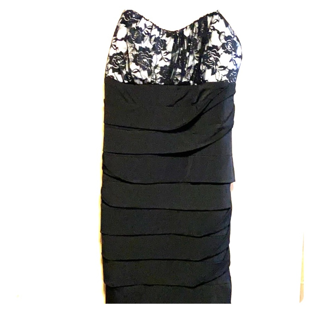 Little black strapless dress